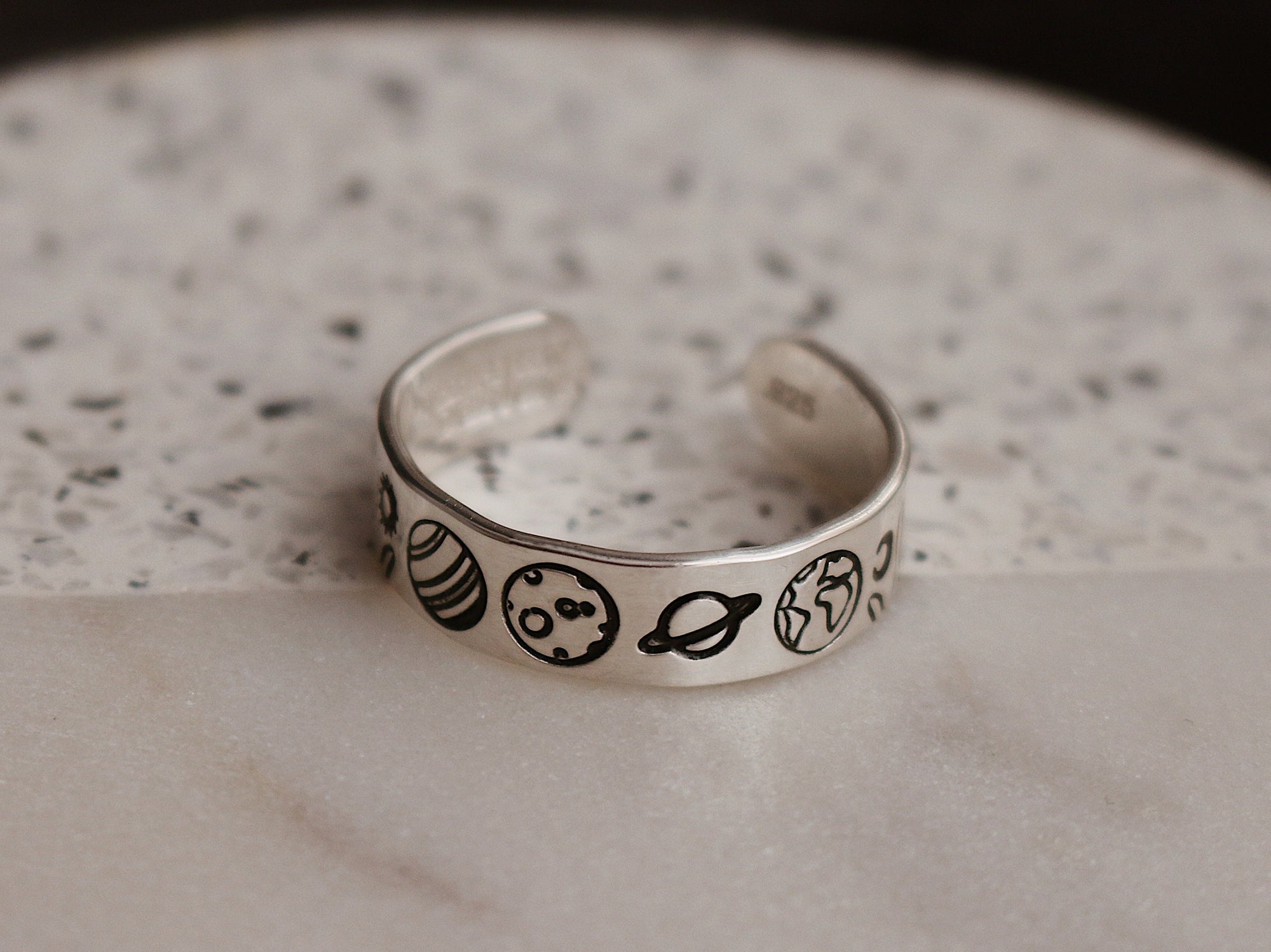 Solar System Ring | Planets Jewelry | Sun and Moon Ring | Best Friend Birthday Gift | Space Lover Jewelry | Celestial Ring | Astronomical