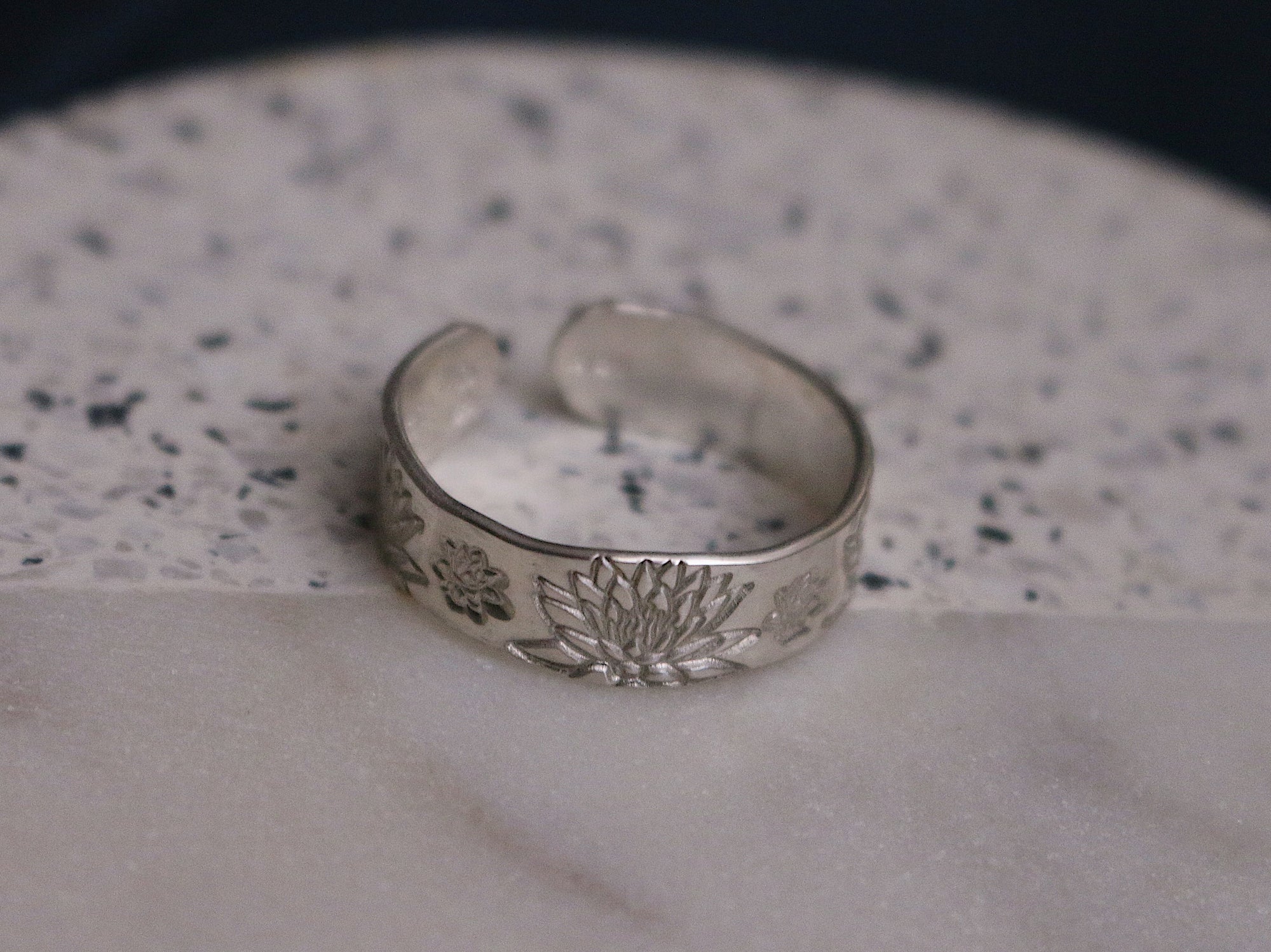 Water Lily Ring | July Birth Flower Ring | Wildflower | Best Friend Gift | 14k Gold Filled or Sterling | Floral Jewelry | July Birth Ring