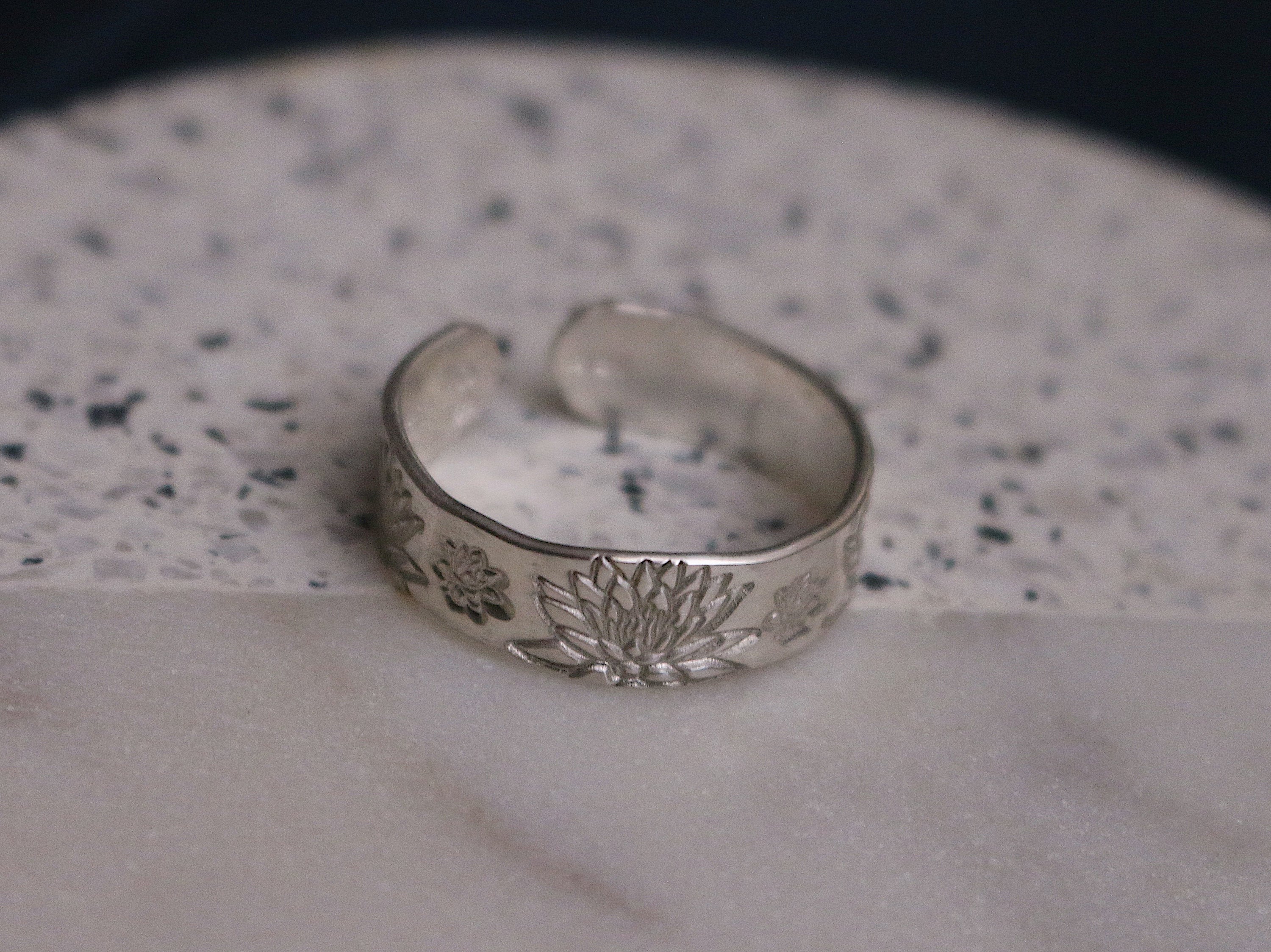 Water Lily Ring | July Birth Flower Ring | Wildflower | Best Friend Gift | 14k Gold Filled or Sterling | Floral Jewelry | July Birth Ring