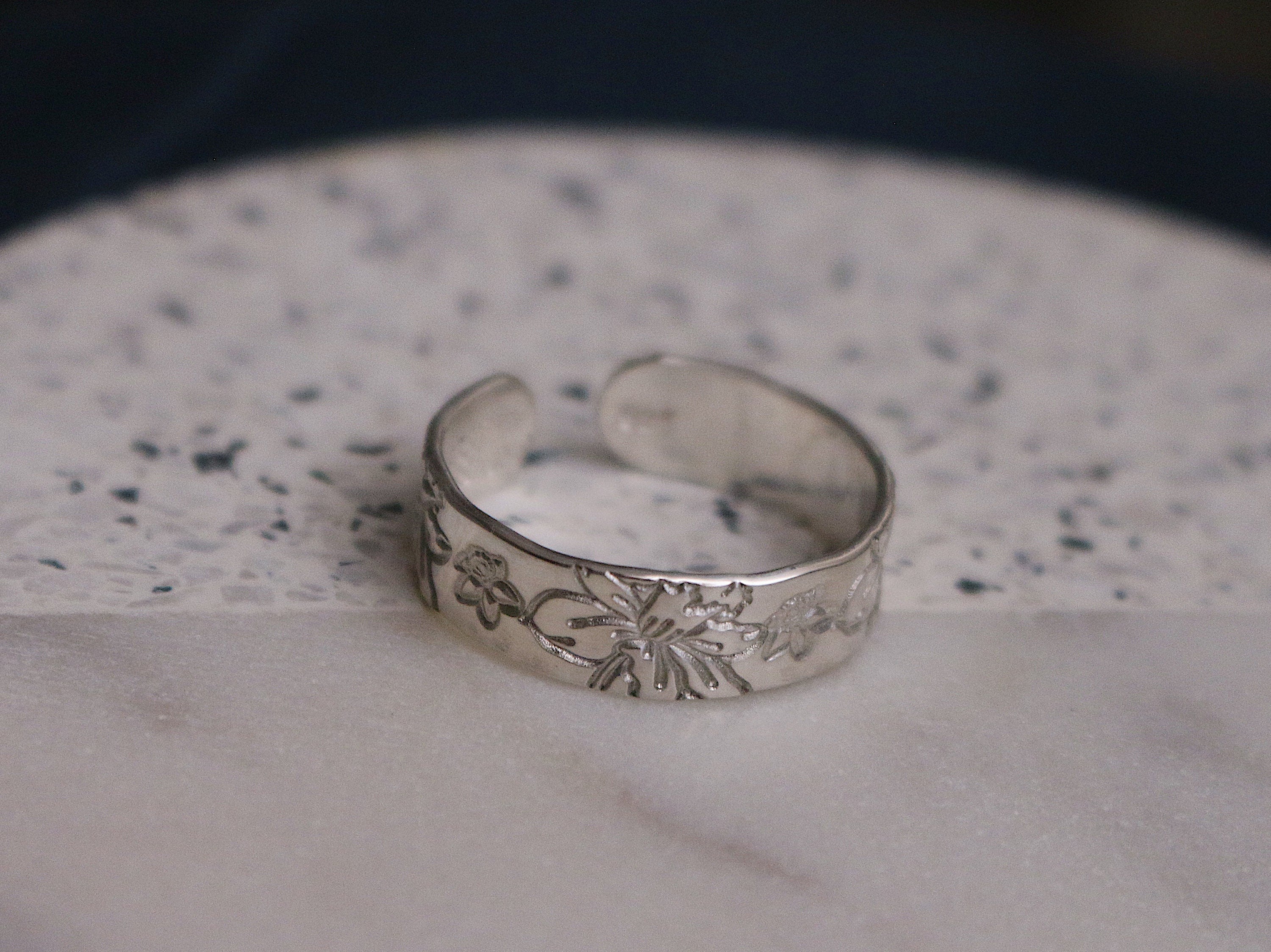 Daffodil Ring | March Birth Flower Ring | Wildflower | Best Friend Gift | 14k Gold Filled or Sterling | Floral Jewelry | March Birth Ring