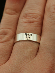 Transgender Ring | Trans Pride Jewelry | Pride Jewelry | LGBTQ+ Pride Ring | FTM Ring | MTF Ring | Transitioning Jewelry