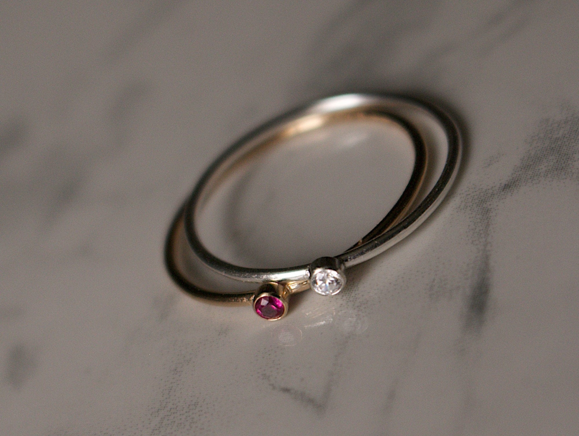 Birthstone Stacking Ring | Personalized Birth Month | Best Friend Birthday | Stackable Birth Stone Ring | Mom Crystal Stack | Valentines Day
