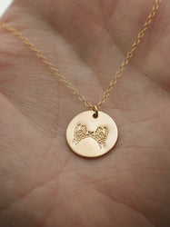 Skeleton Pinky Swear Gold Charm Necklace | Pinky Promise Necklace | Best Friend Necklace | Dainty Gold Necklace | Gold Everyday Jewelry
