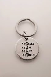 ReCycle ReUse ReNew ReThink Keychain | C*NT Keychain | Funny Keychain | George 2023 | Best Friend Birthday Gift | Cuss Keychain