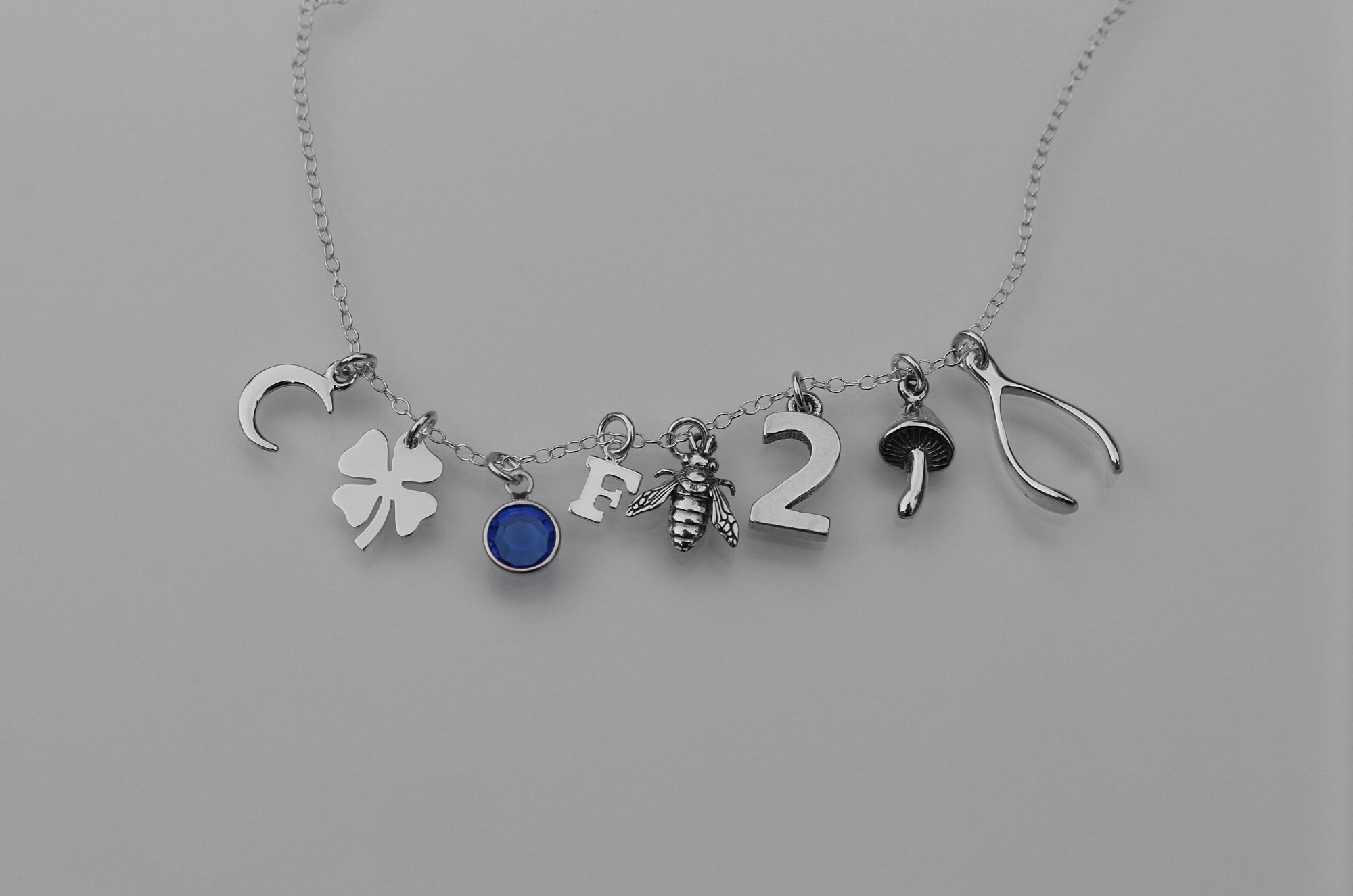 182 OPTIONS: Make Your Own Charm Necklace - Sterling Silver
