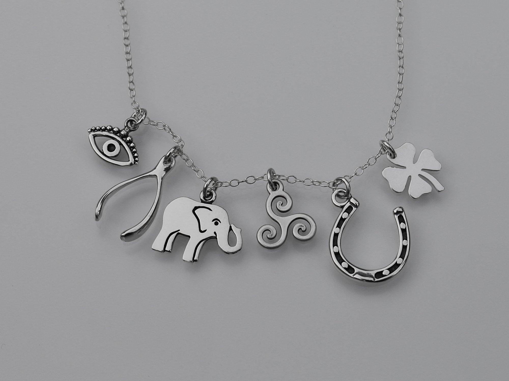 182 OPTIONS: Make Your Own Charm Necklace - Sterling Silver