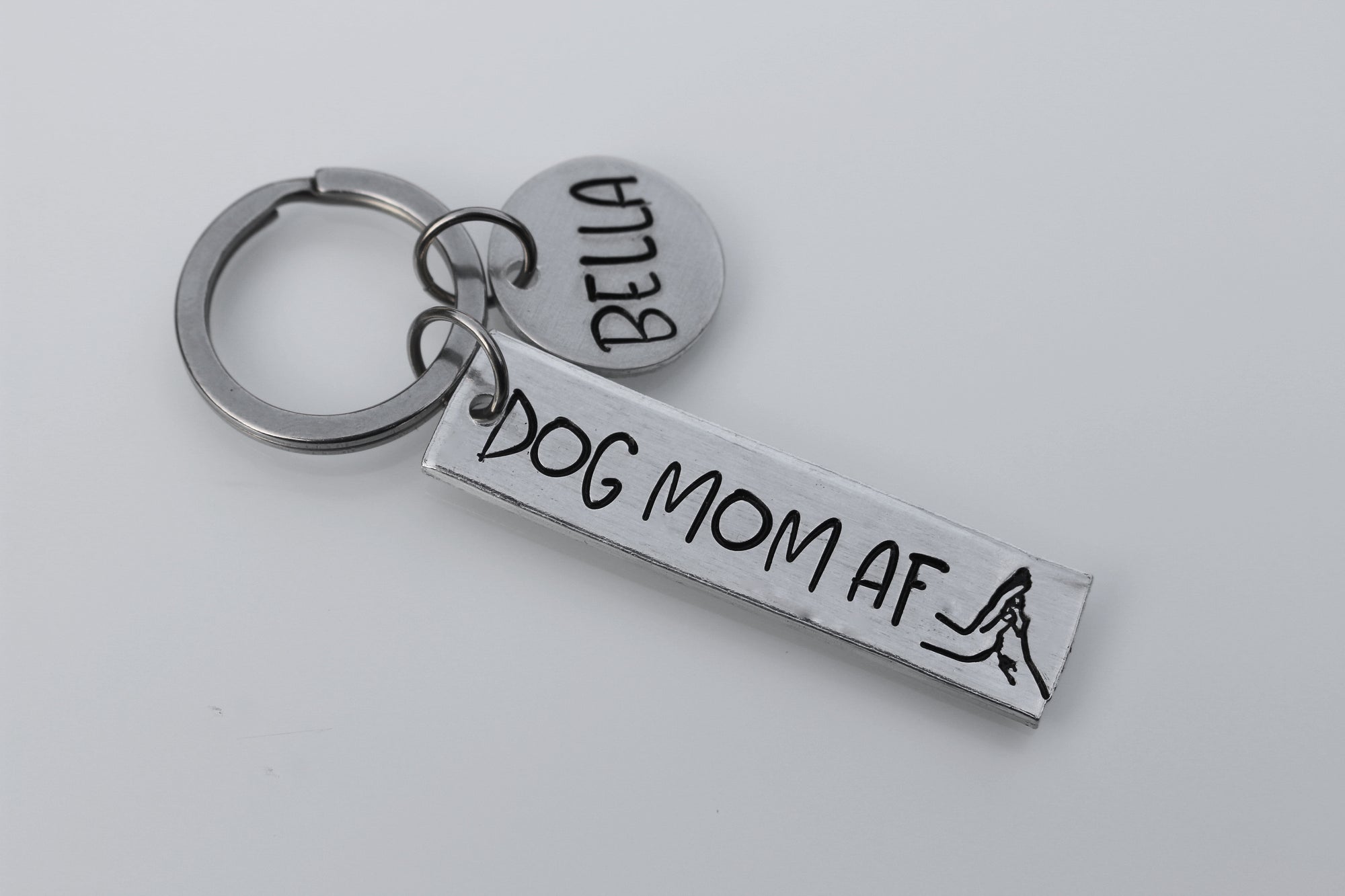 Dog Mom AF Paw Keychain