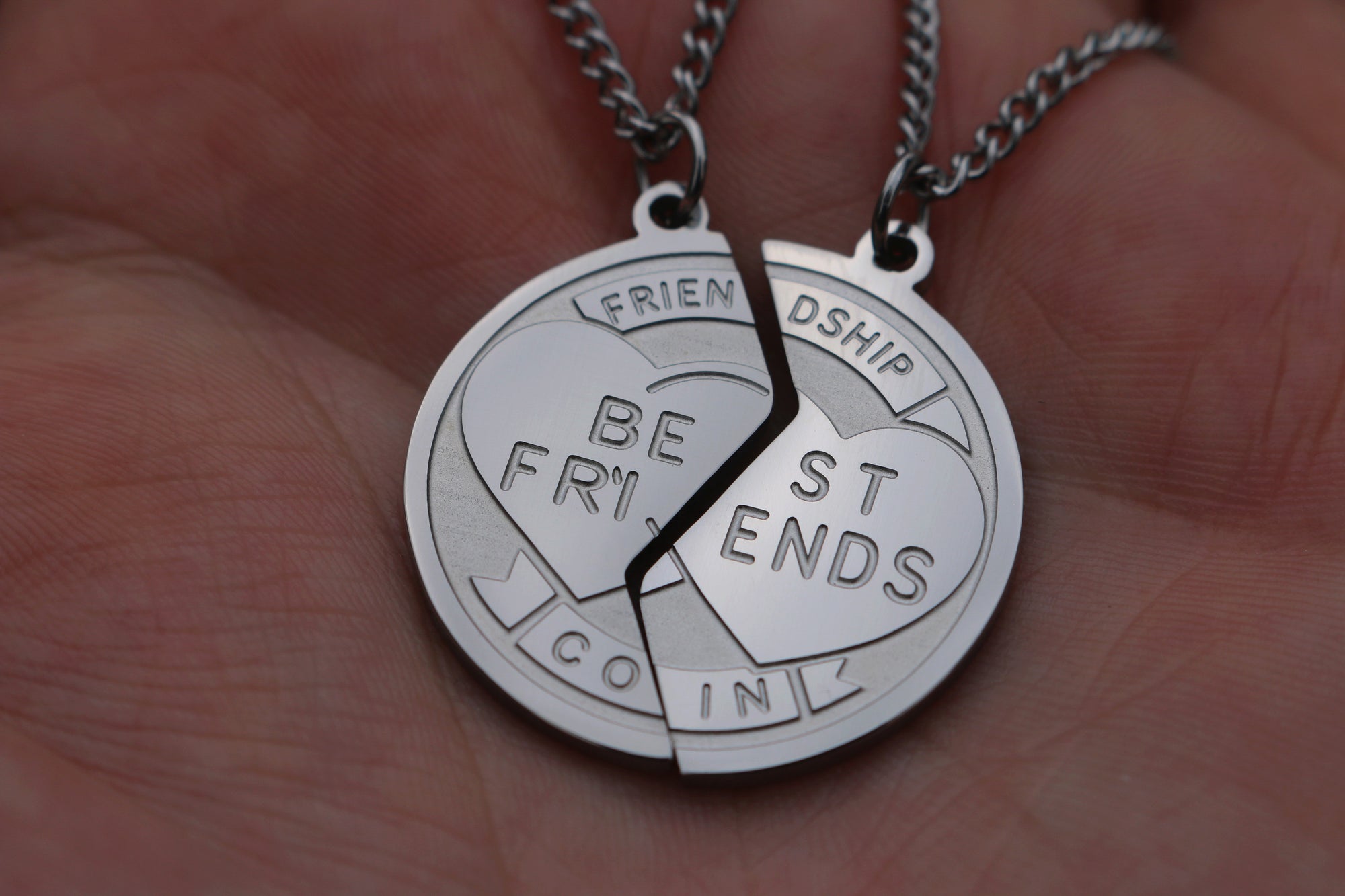 Best Friends Coin Necklace Set