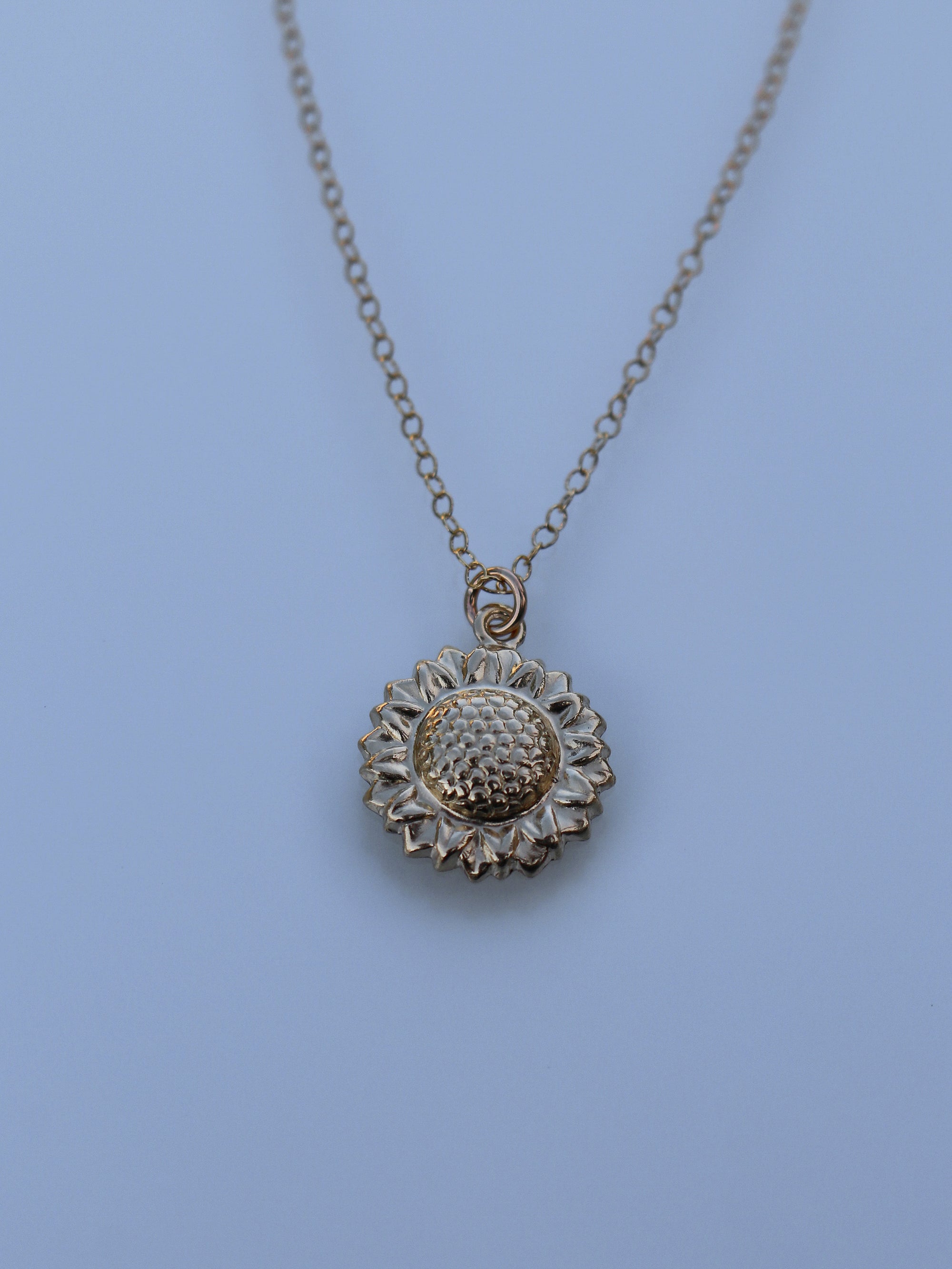 Gold Sunflower Necklace