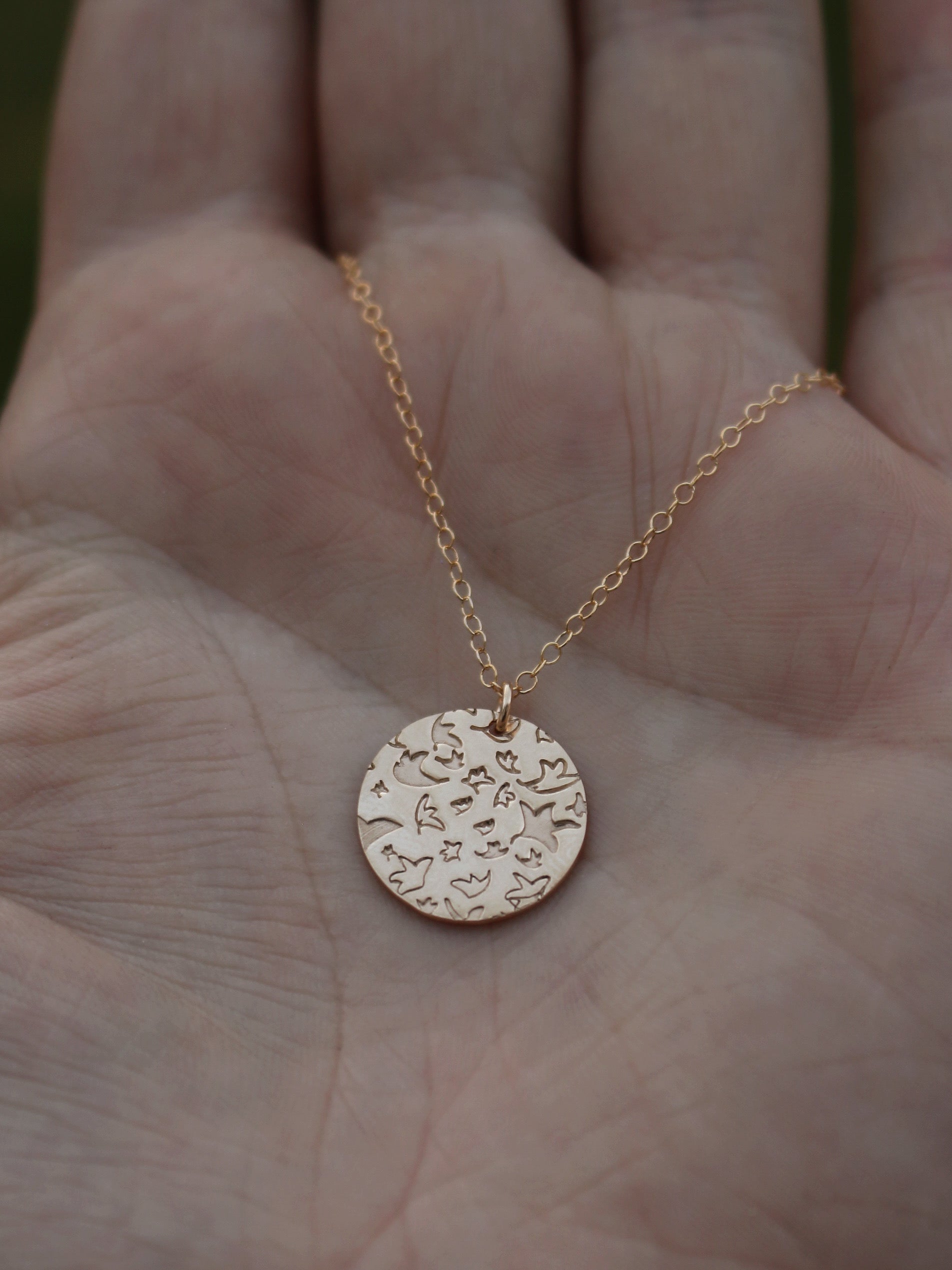 Heartstopper Leaves Necklace - Gold Filled