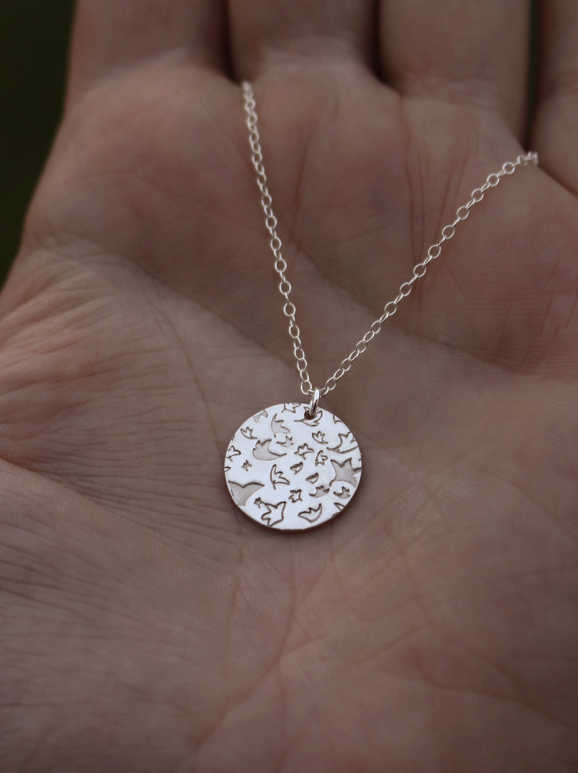 Heartstopper Leaves Necklace - Sterling Silver