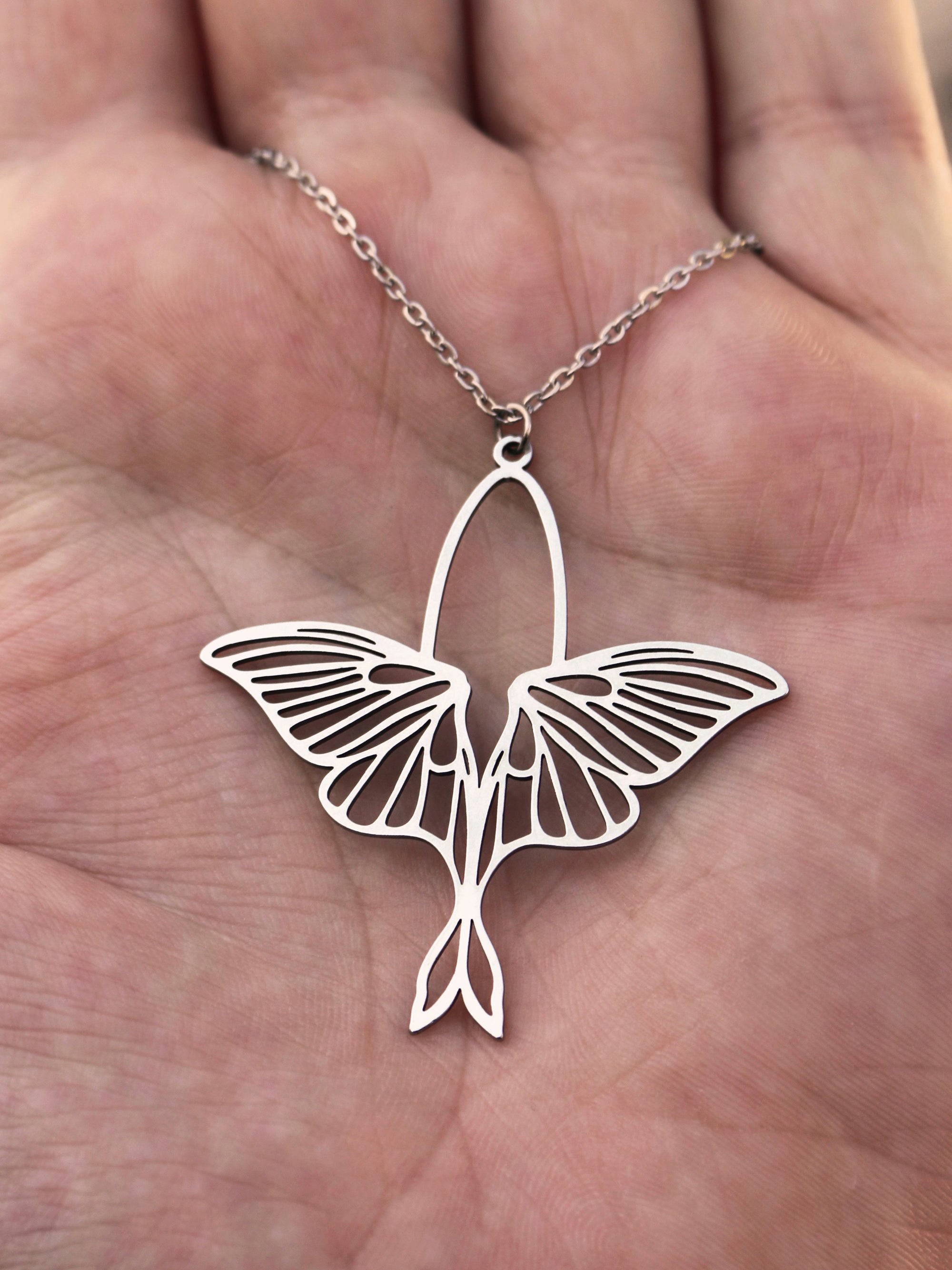 Luna Moth Wing Necklace