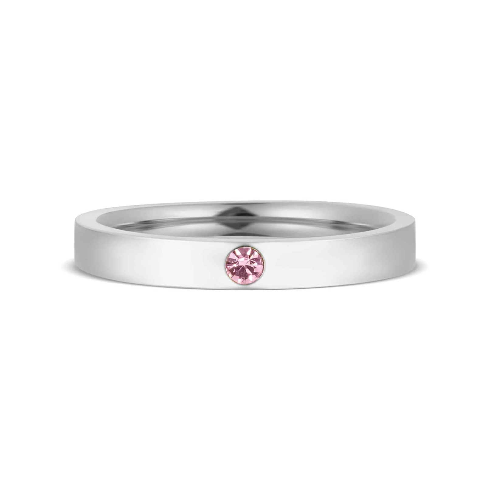 October Birthstone Ring - Band Style