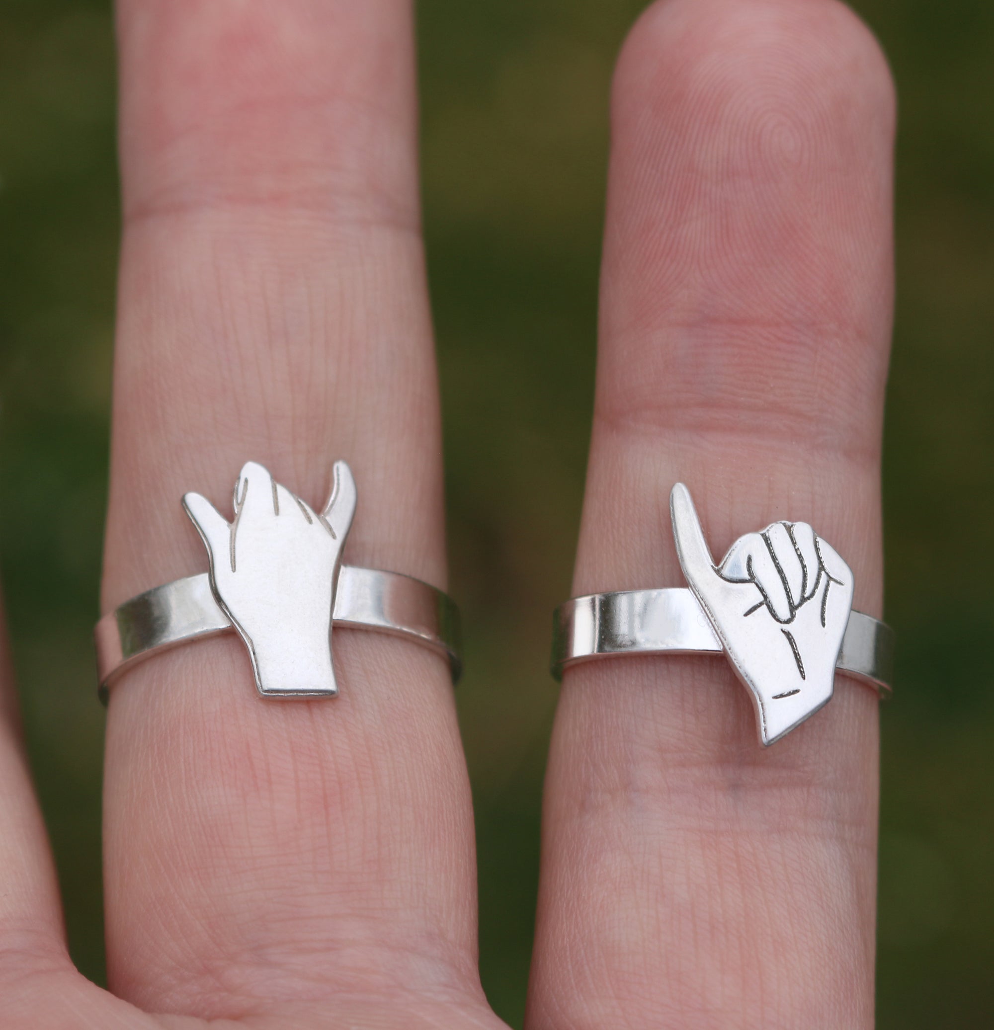 Pinky Swear Hands Ring Set