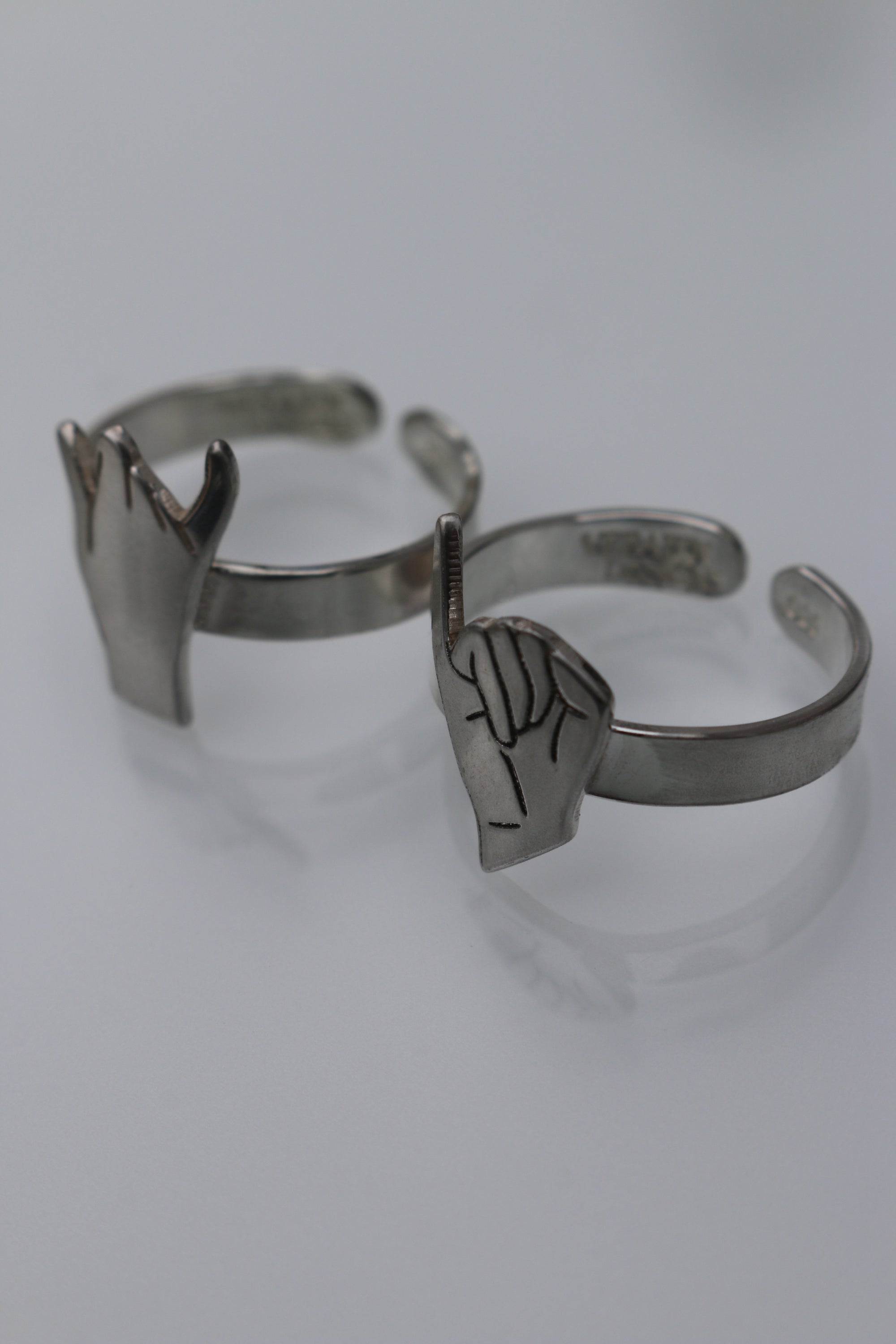 Pinky Swear Hands Ring Set