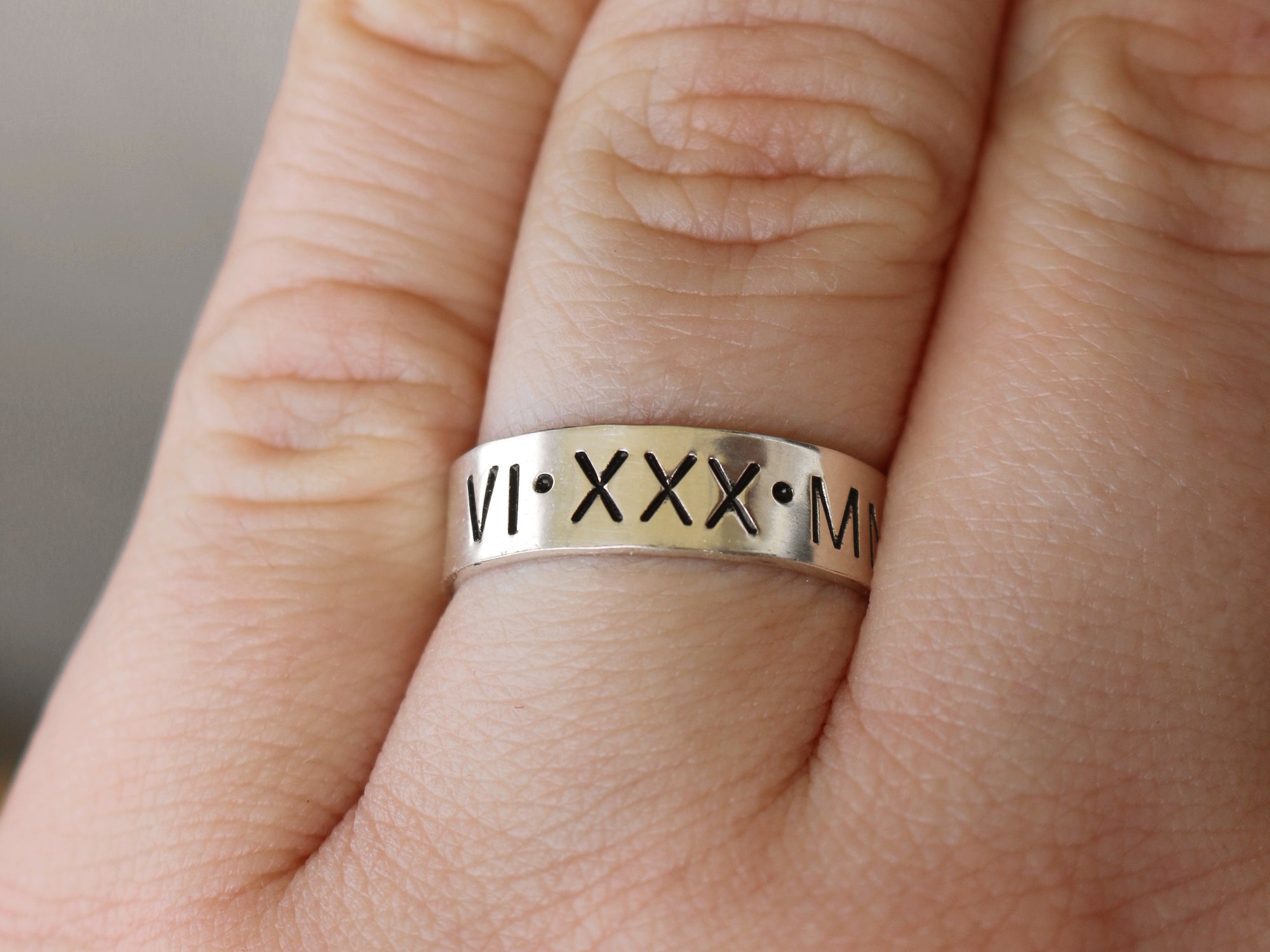 Buy Personalised Roman Numeral Diamond Ring, 14K Personalised Date Ring ,  Custom Date Diamond Ring, Customised Date Double Diamond Eternity Band  Online in India - Etsy