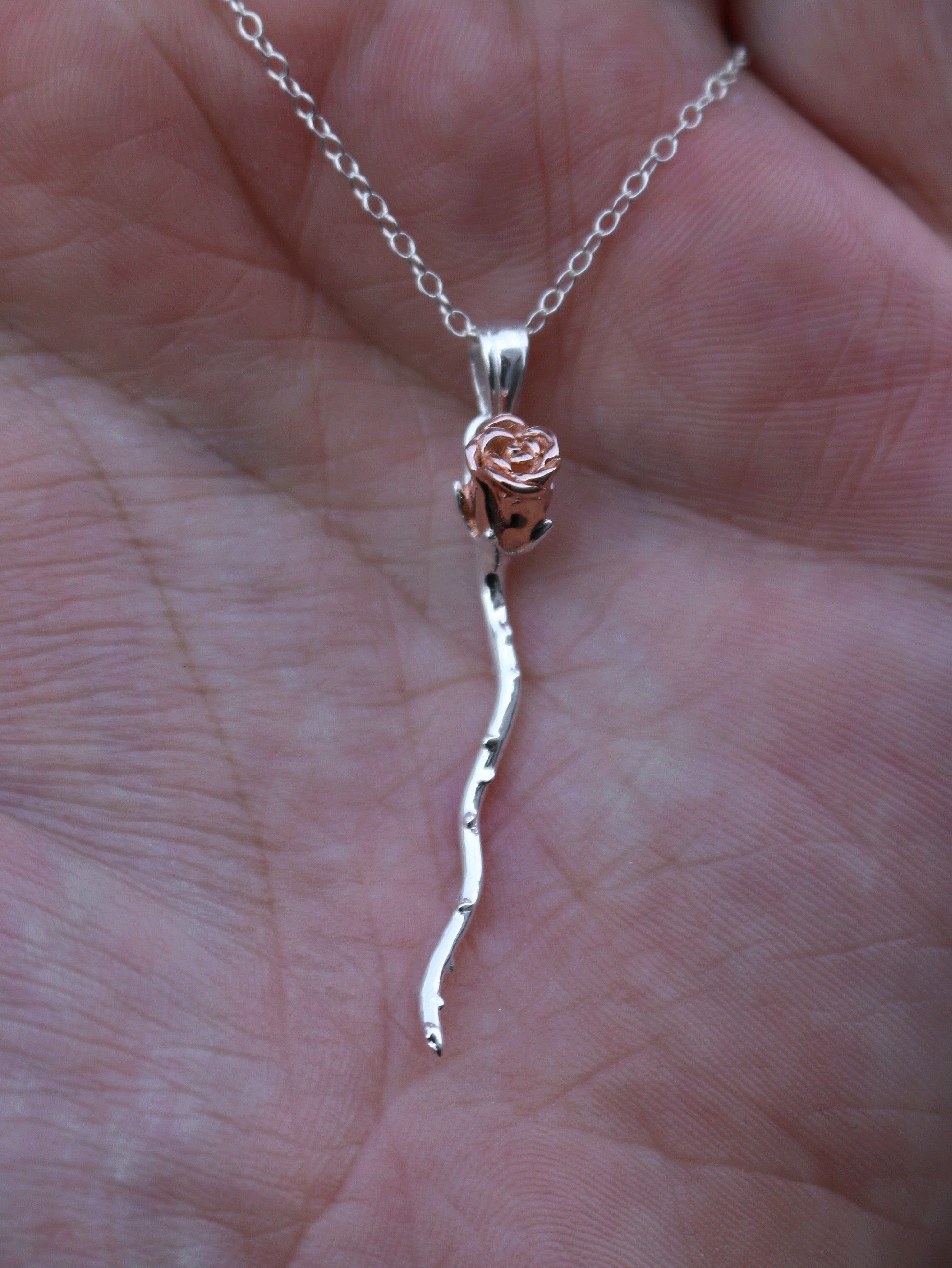 Single Rose Necklace