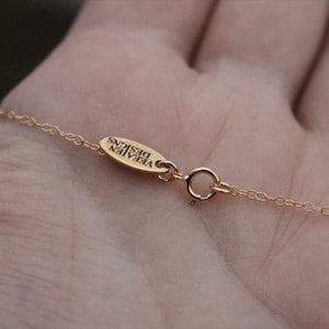 Gold Emerald Cut Birthstone Necklace | Gold Birthstone Necklace | Personalized Birth Month Gift for Her | Dainty Crystal | Everyday Jewelry