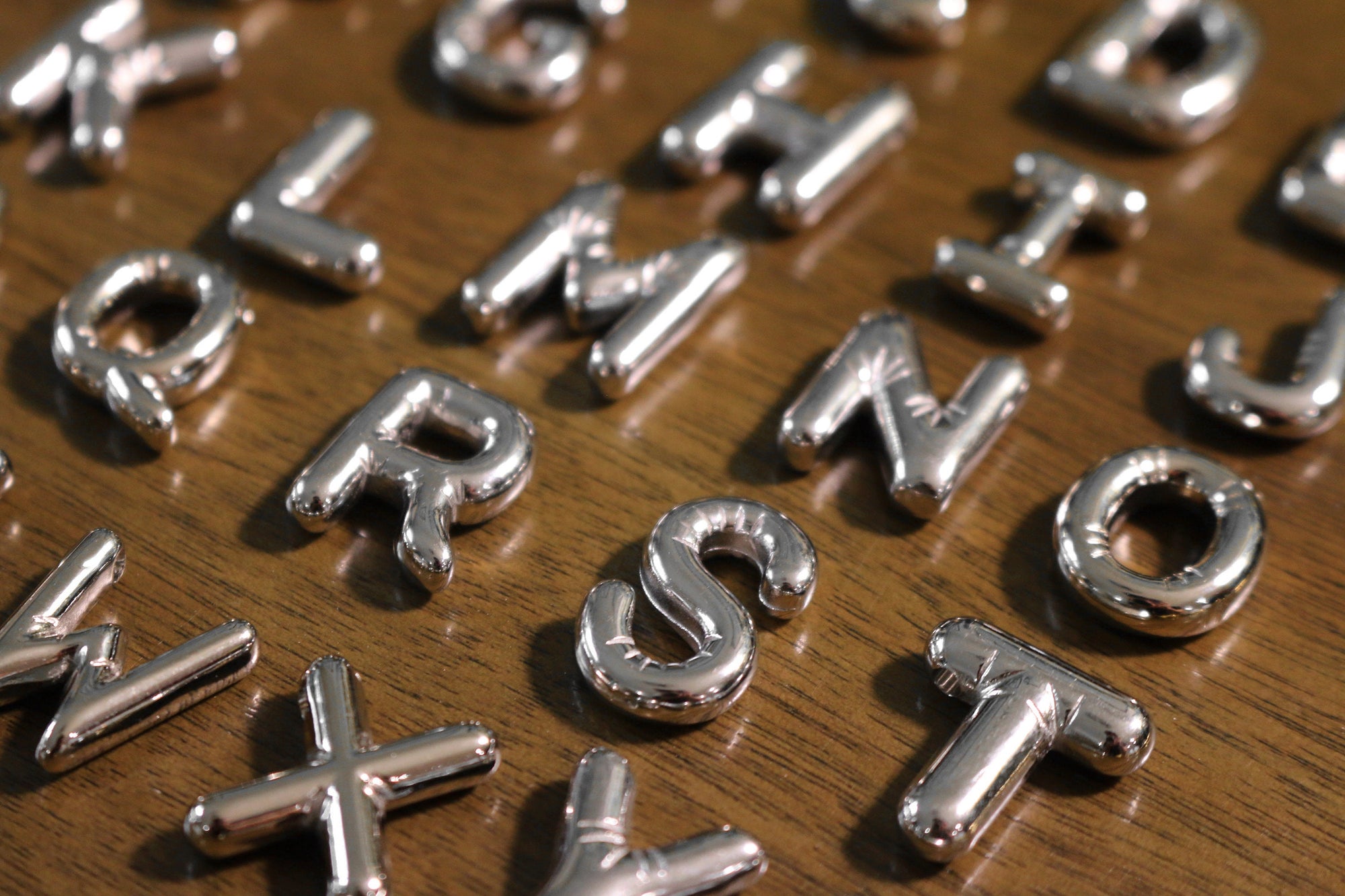 Balloon Letter Necklace | Monogram Necklace | Bubble Initial | Silver Letter Necklace | Summer Necklace | Puffy Letter Necklace | For Her