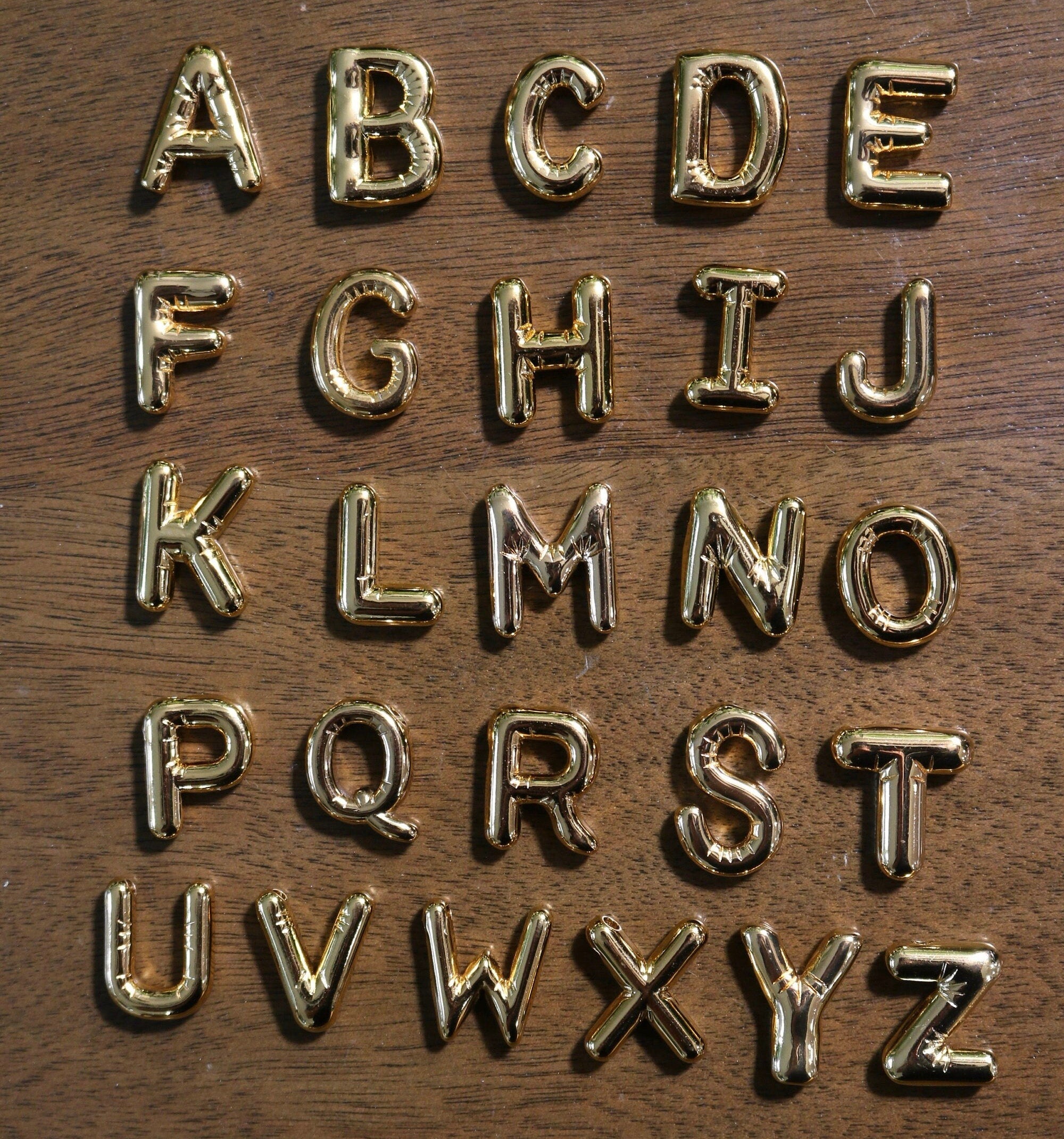 Balloon Letter Necklace | Monogram Necklace | Bubble Initial | Gold Letter Necklace | Summer Necklace | Puffy Letter Necklace | For Her