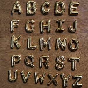 Balloon Letter Necklace | Monogram Necklace | Bubble Initial | Gold Letter Necklace | Summer Necklace | Puffy Letter Necklace | For Her