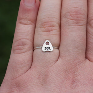 Planchette Ring | Talking Spirit Board | Ouija Jewelry | Witchcraft Occult | Mystic Pagan Jewelry | Wiccan Ring | Witchcore Jewelry