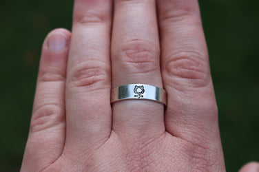 Mercury Alchemy Symbol Ring | Wisdom Eloquence Symbol | Mental Clarity | Symbol for Communication, Wit, Adaptability | Logic Alchemy Ring