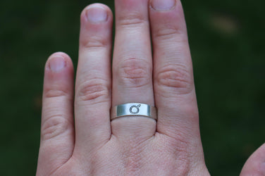 Mars Alchemy Symbol Ring | Strength Courage Jewelry | Warrior Energy Symbol | Drive, Action & Protection Jewelry Gift | Willpower Vitality