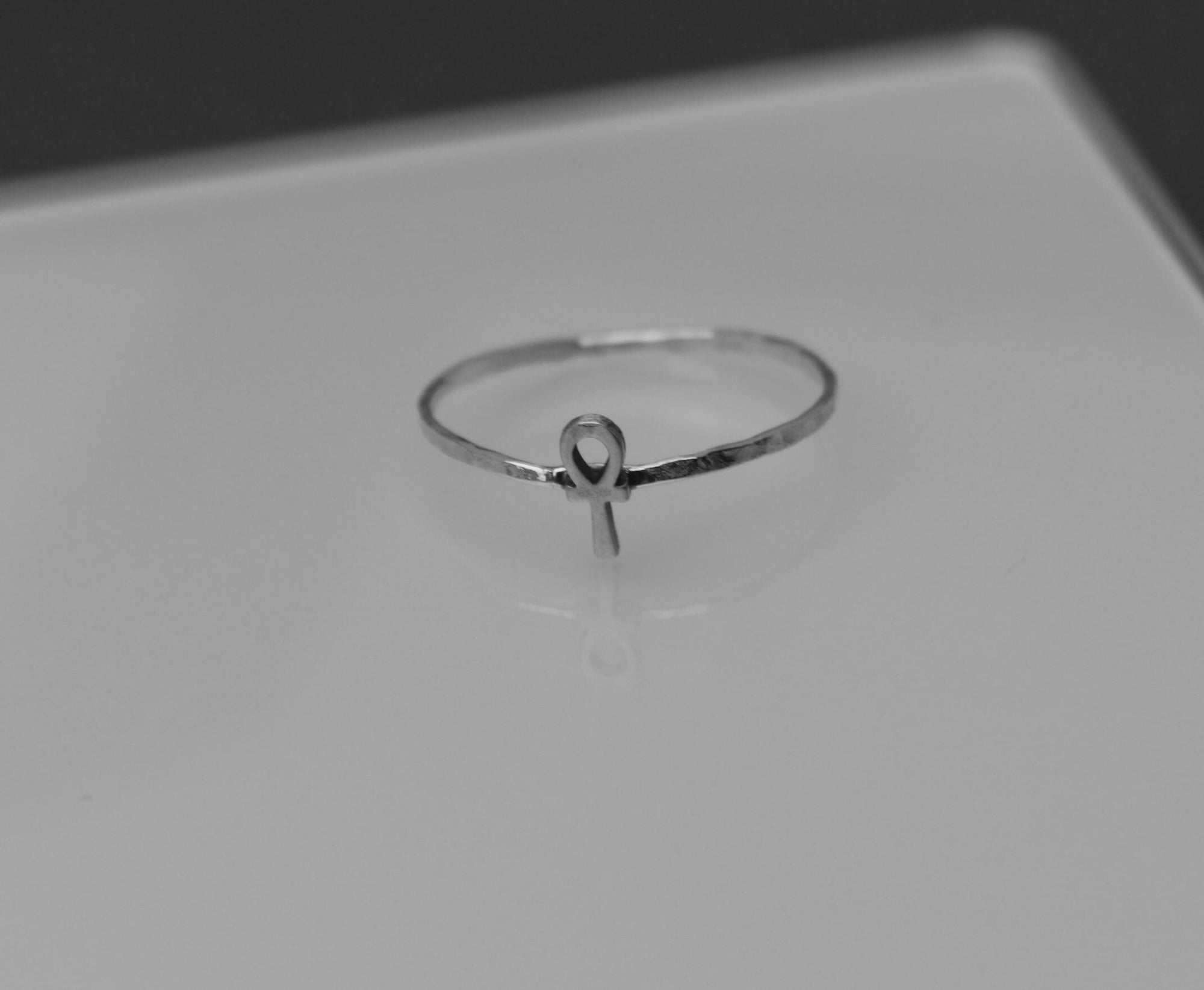 Dainty Ankh Ring | Best Friend Birthday Gift | Egyptian Ankh | Power of Life Symbol | Protection Ankh Jewelry | Mystic Pagan Talisman