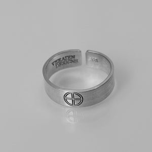 Earth Alchemy Symbol Ring | Earth Element | Grounding Jewelry | Elemental Sigil Ring | Esoteric Gift | Minimalist Spiritual Protection
