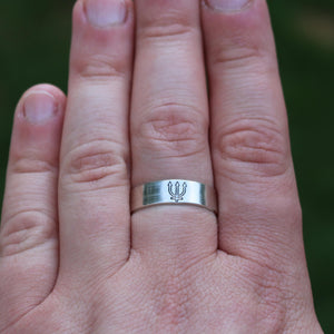 Neptune Alchemy Symbol Ring | Spirituality Intuition Jewelry | Dreamy Empathy Gift | Esoteric Psychic Jewelry | Compassion Artistry Creative