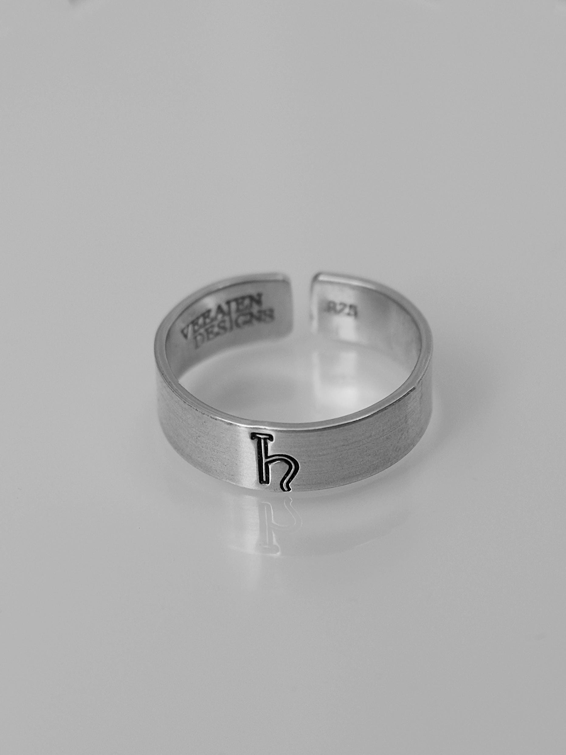 Saturn Alchemy Symbol Ring | Esoteric Karmic Jewelry | Resilience Responsibility Symbol | Time Growth Jewelry | Discipline Focus Boundaries