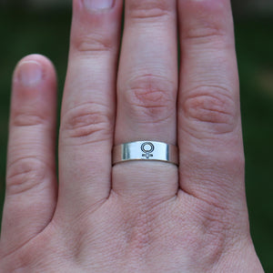 Venus Alchemy Symbol Ring | Love Harmony Jewelry | Beauty Attraction Gift | Self Love Beauty and Artistry Ring | Esoteric Cosmic Jewelry