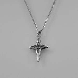 Silver Starburst Necklace | Dainty North Star Pendant | Celestial Compass Charm | Sparkle Gift | Everyday Jewelry | Celestial Sparkle