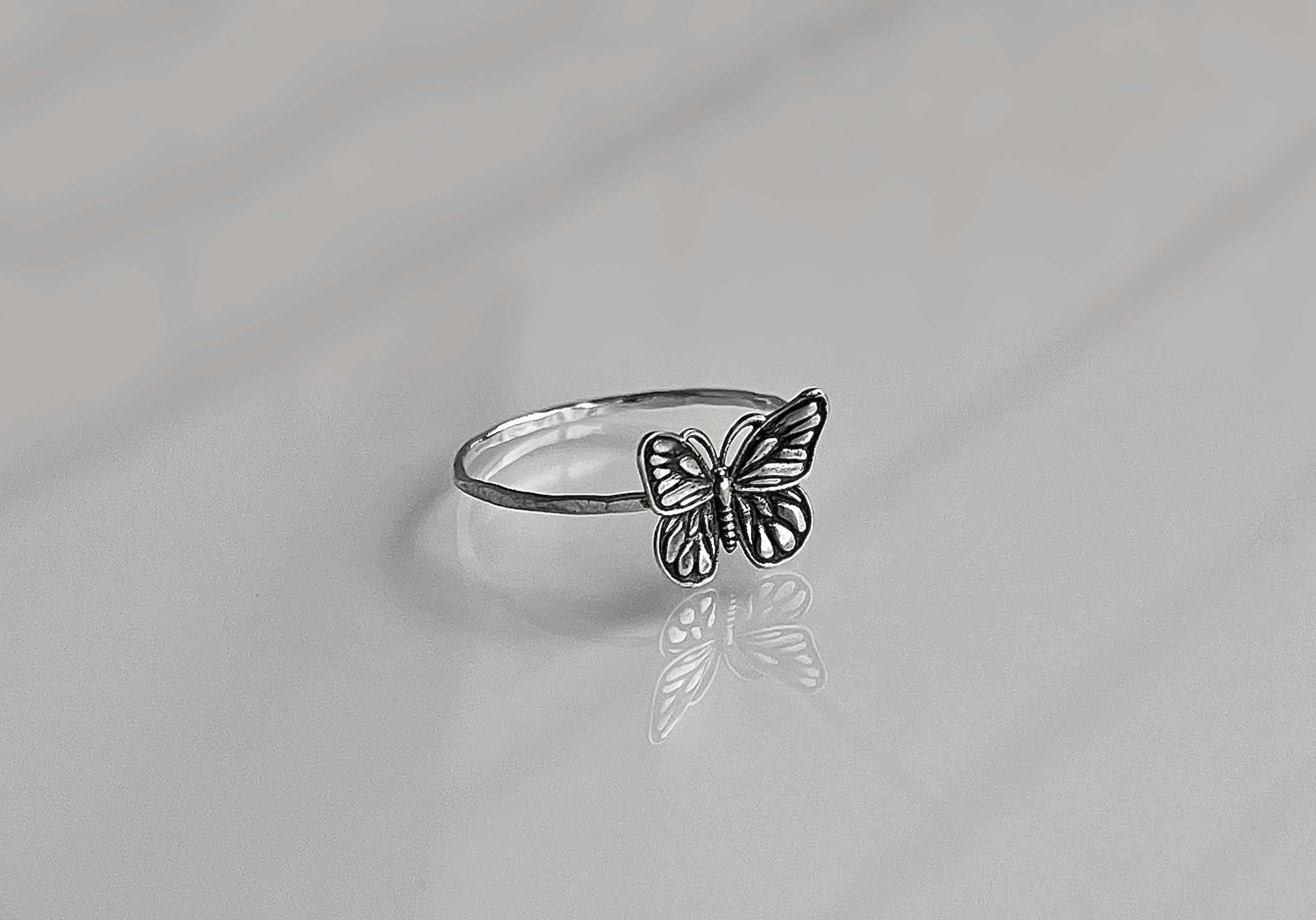 Butterfly Ring | Dainty Butterfly Jewelry | Minimalist Delicate Nature Ring | Whimsical Cottagecore Gift for Her | Symbol of Transformation