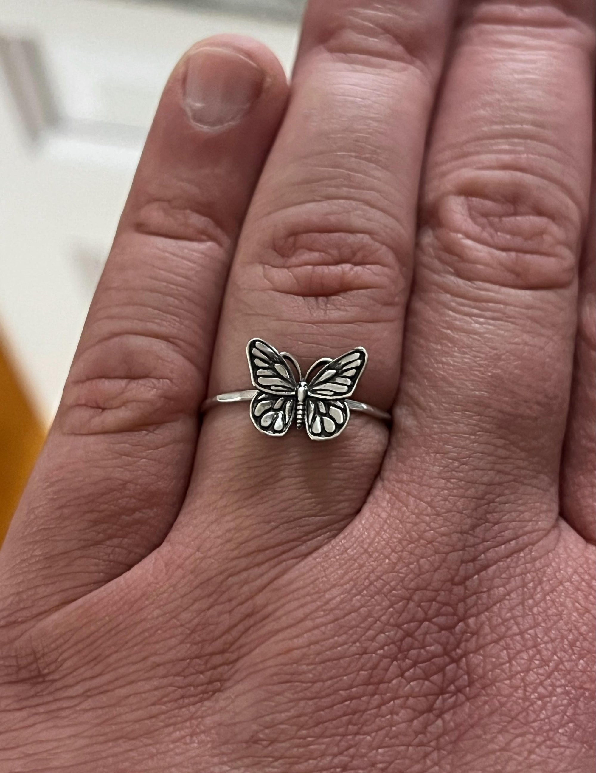 Butterfly Ring | Dainty Butterfly Jewelry | Minimalist Delicate Nature Ring | Whimsical Cottagecore Gift for Her | Symbol of Transformation