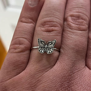 Butterfly Ring | Dainty Butterfly Jewelry | Minimalist Delicate Nature Ring | Whimsical Cottagecore Gift for Her | Symbol of Transformation