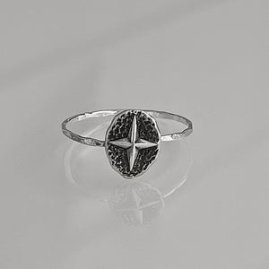 North Star Ring | Celestial Star Stacking Ring | Dainty Polaris Jewelry | Guiding Star Gift for Her | Minimalist & Witchy Style Ring