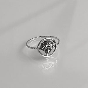 Agaric Mushroom Ring | Nature Inspired Forest Jewelry | Fungi Ring for Foragers, Gardeners & Cottagecore Lovers | Woodland Style Ring