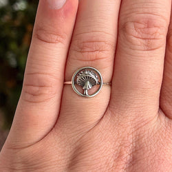 Agaric Mushroom Ring | Nature Inspired Forest Jewelry | Fungi Ring for Foragers, Gardeners & Cottagecore Lovers | Woodland Style Ring