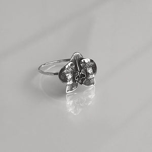 Orchid Statement Ring | Bold Floral Nature Inspired Jewelry | Large Flower Ring for Exotic & Botanical Lovers | Unique Tropical Garden Gift