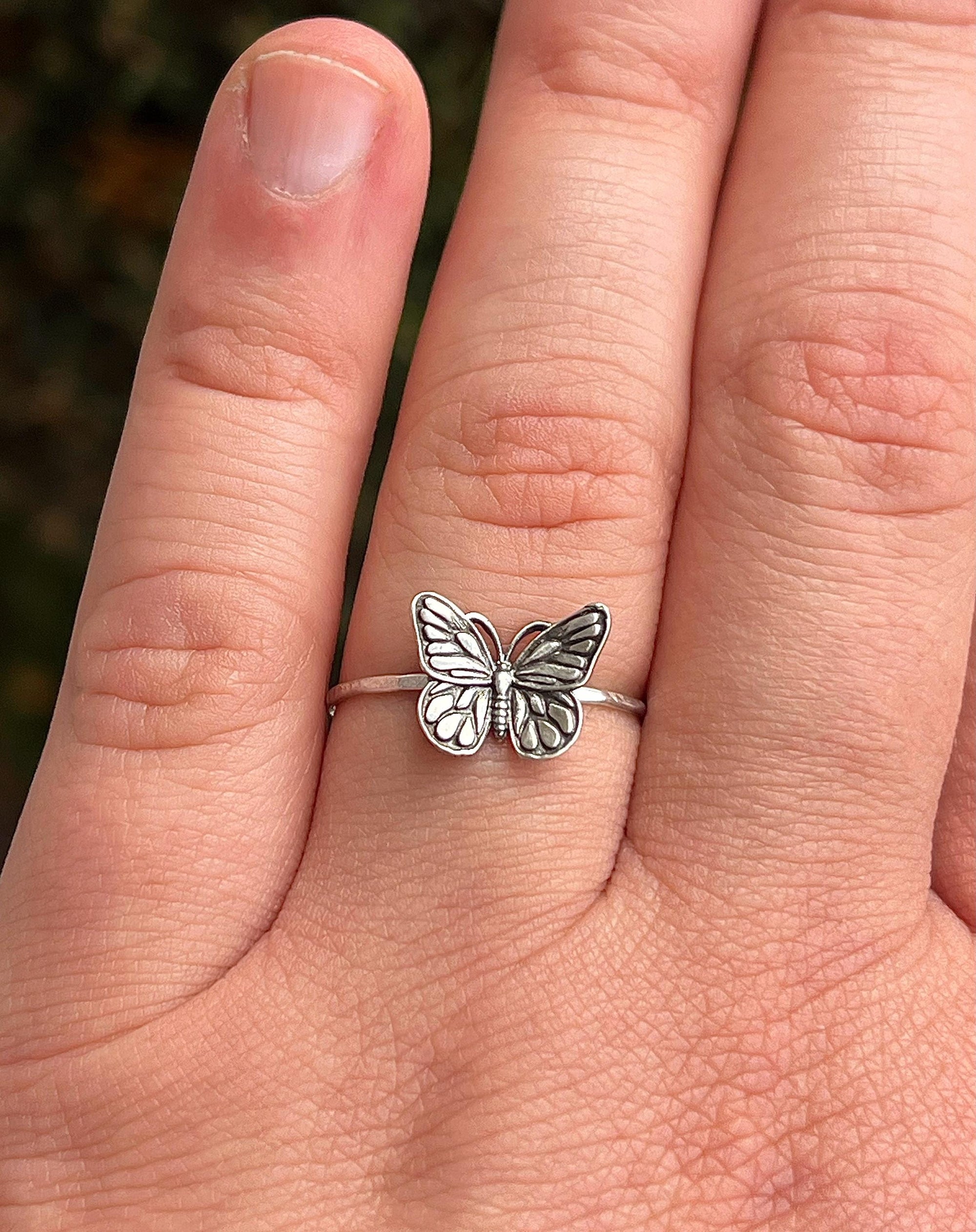 Butterfly Ring | Dainty Butterfly Jewelry | Minimalist Delicate Nature Ring | Whimsical Cottagecore Gift for Her | Symbol of Transformation