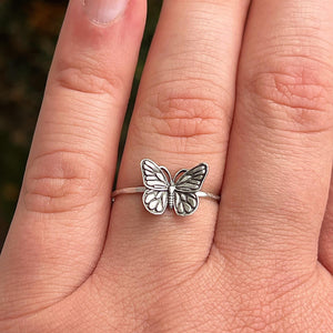 Butterfly Ring | Dainty Butterfly Jewelry | Minimalist Delicate Nature Ring | Whimsical Cottagecore Gift for Her | Symbol of Transformation