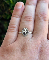 North Star Ring | Celestial Star Stacking Ring | Dainty Polaris Jewelry | Guiding Star Gift for Her | Minimalist & Witchy Style Ring