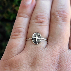 North Star Ring | Celestial Star Stacking Ring | Dainty Polaris Jewelry | Guiding Star Gift for Her | Minimalist & Witchy Style Ring