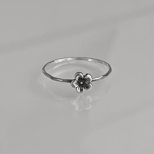 Cherry Blossom Ring | Dainty Floral Stacking Ring | Japanese Sakura Jewelry for Spring & Nature Lovers | Minimalist Flower Gift