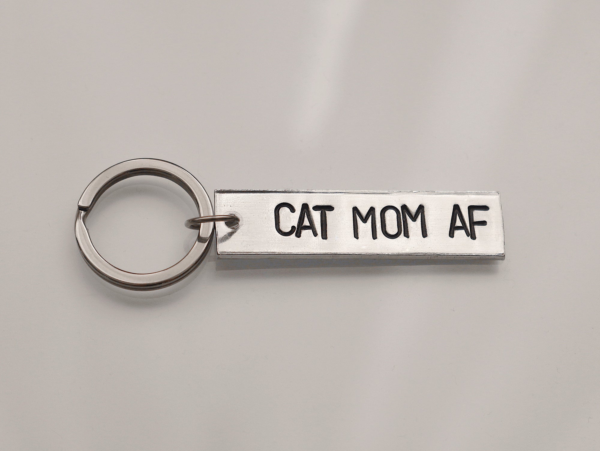 Cat Mom AF Keychain