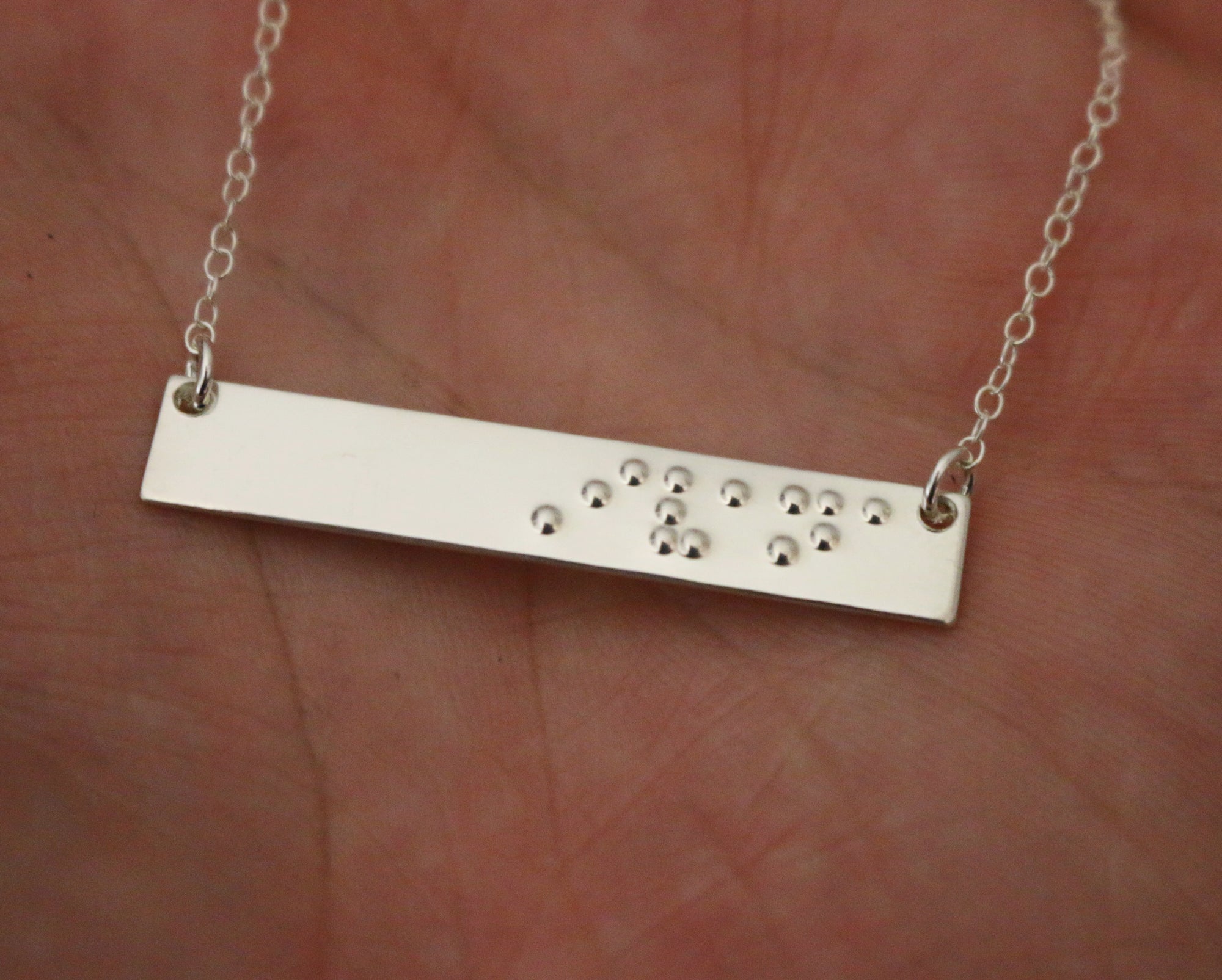 Braille Name Necklace