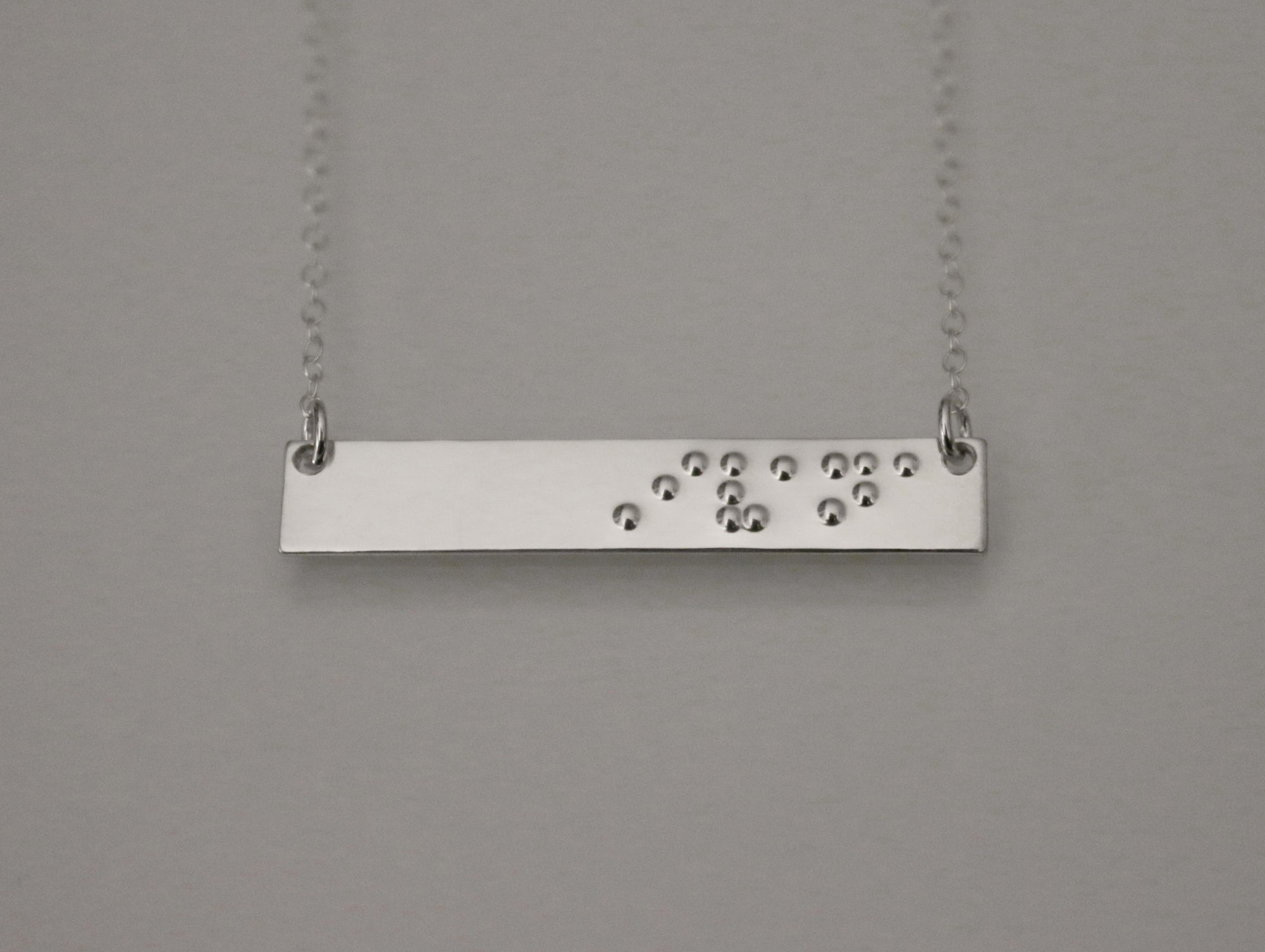 Braille Name Necklace