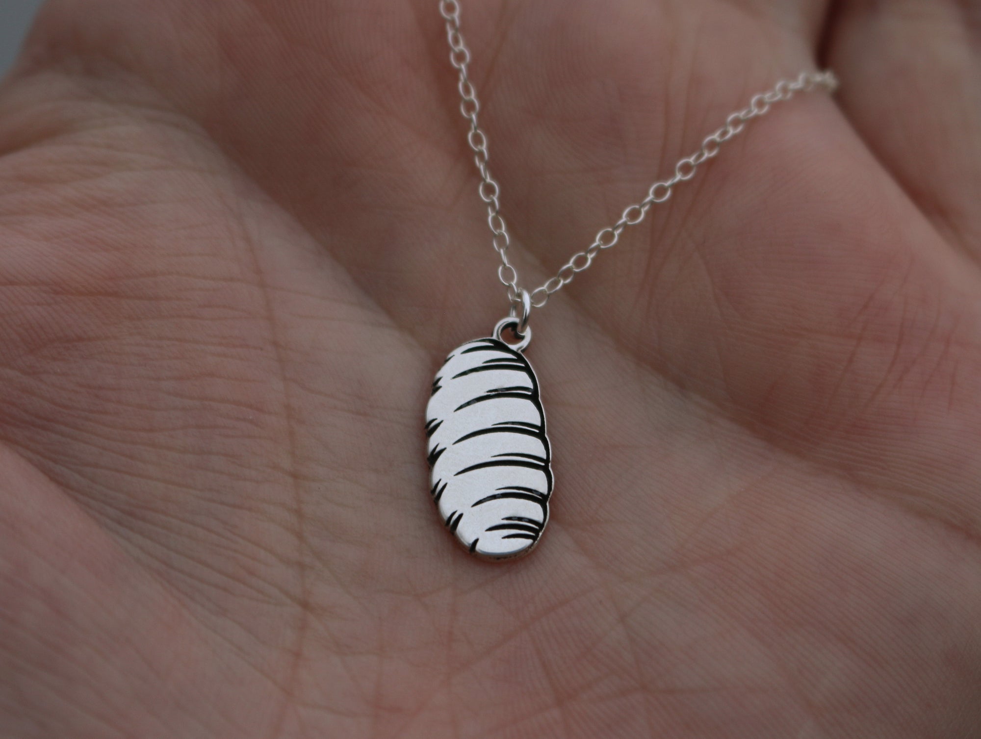 Gnocchi Pasta Necklace - Sterling Silver